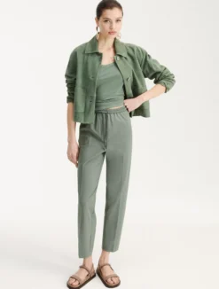 Pantalone slim - VERDE