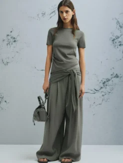 Pantalone svasato - VERDE