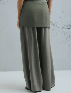 Pantalone svasato - VERDE