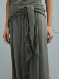 Pantalone svasato - VERDE