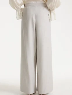 Pantalone wide leg - GRIGIO CHIARO