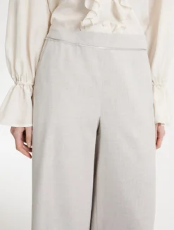 Pantalone wide leg - GRIGIO CHIARO