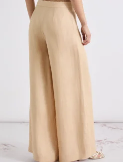 Pantalone wide leg in lino - DAINO