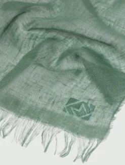 Pashmina in puro lino - VERDE