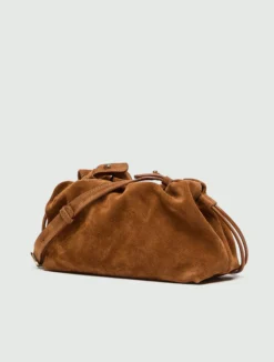 Pochette in pelle scamosciata - CUOIO
