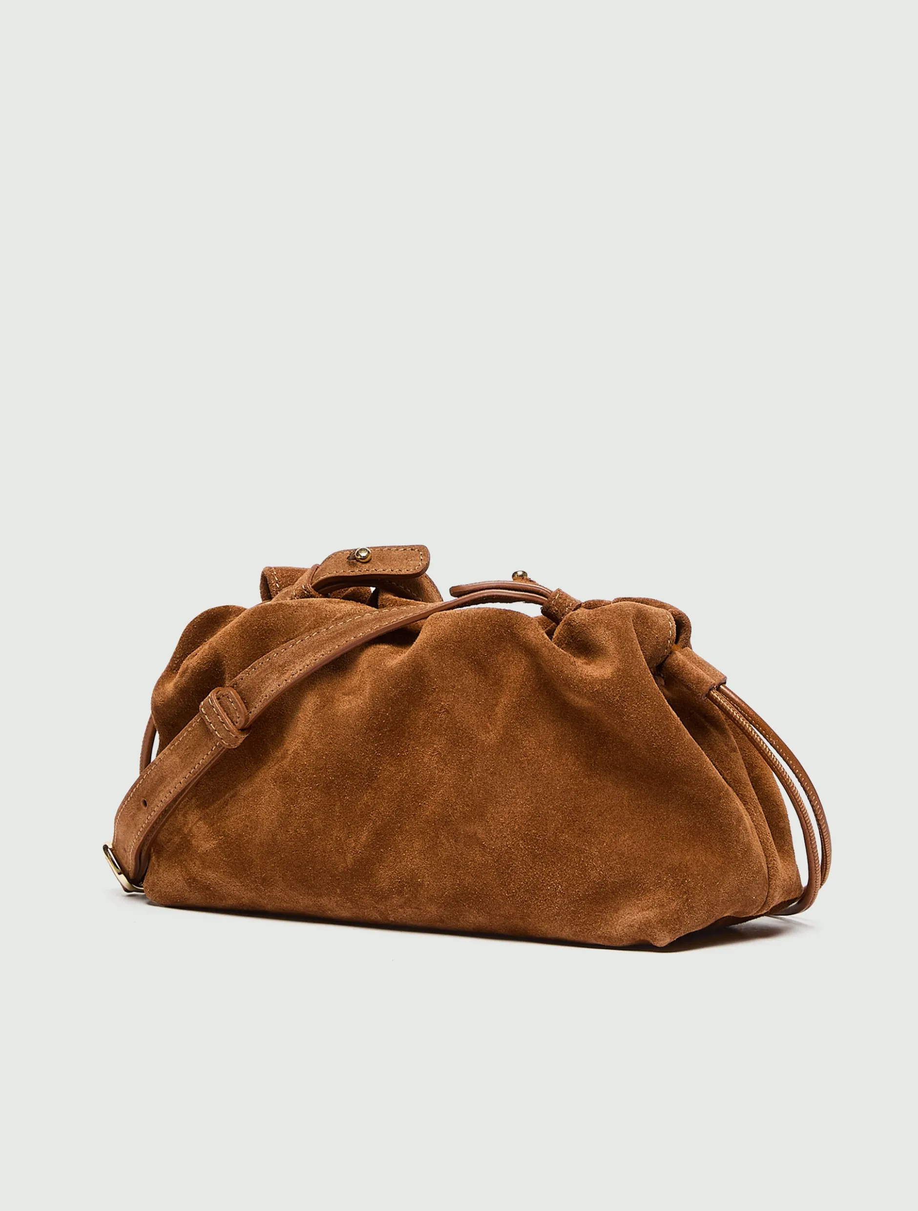 Pochette in pelle scamosciata - CUOIO