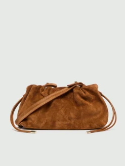 Pochette in pelle scamosciata - CUOIO