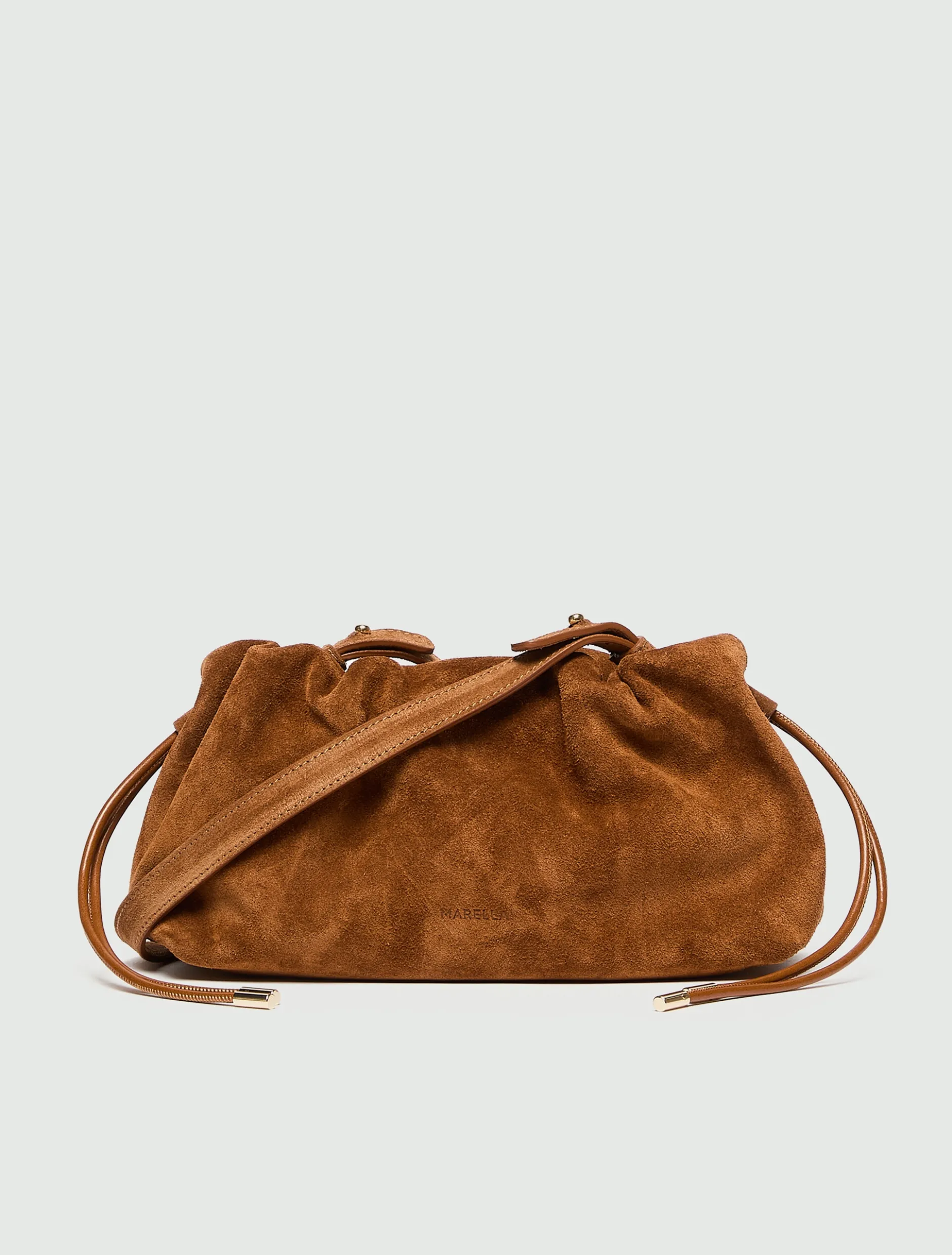 Pochette in pelle scamosciata - CUOIO