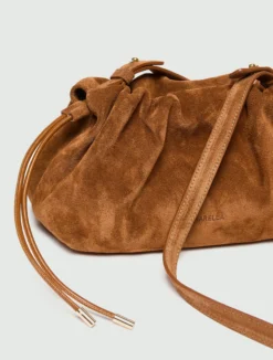Pochette in pelle scamosciata - CUOIO