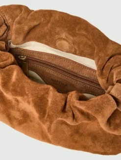 Pochette in pelle scamosciata - CUOIO