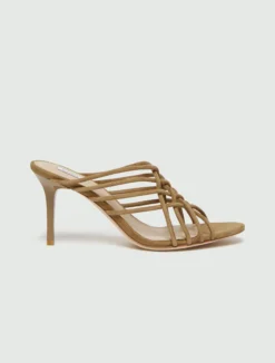 Sandalo mule in suede - CUOIO