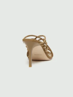 Sandalo mule in suede - CUOIO