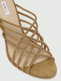 Sandalo mule in suede - CUOIO