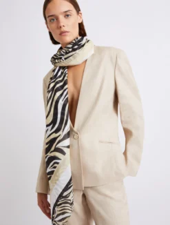 Scialle in misto seta - BEIGE