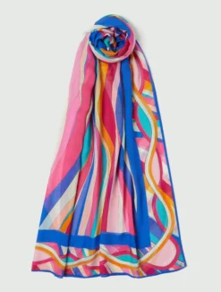 Scialle in misto seta - FUXIA