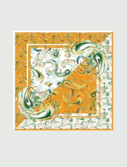 Scialle in misto seta - GIALLO