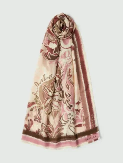Scialle in misto seta - TERRACOTTA