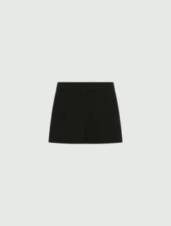 Short in envers satin - NERO