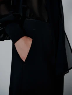 Shorts in envers satin - NERO