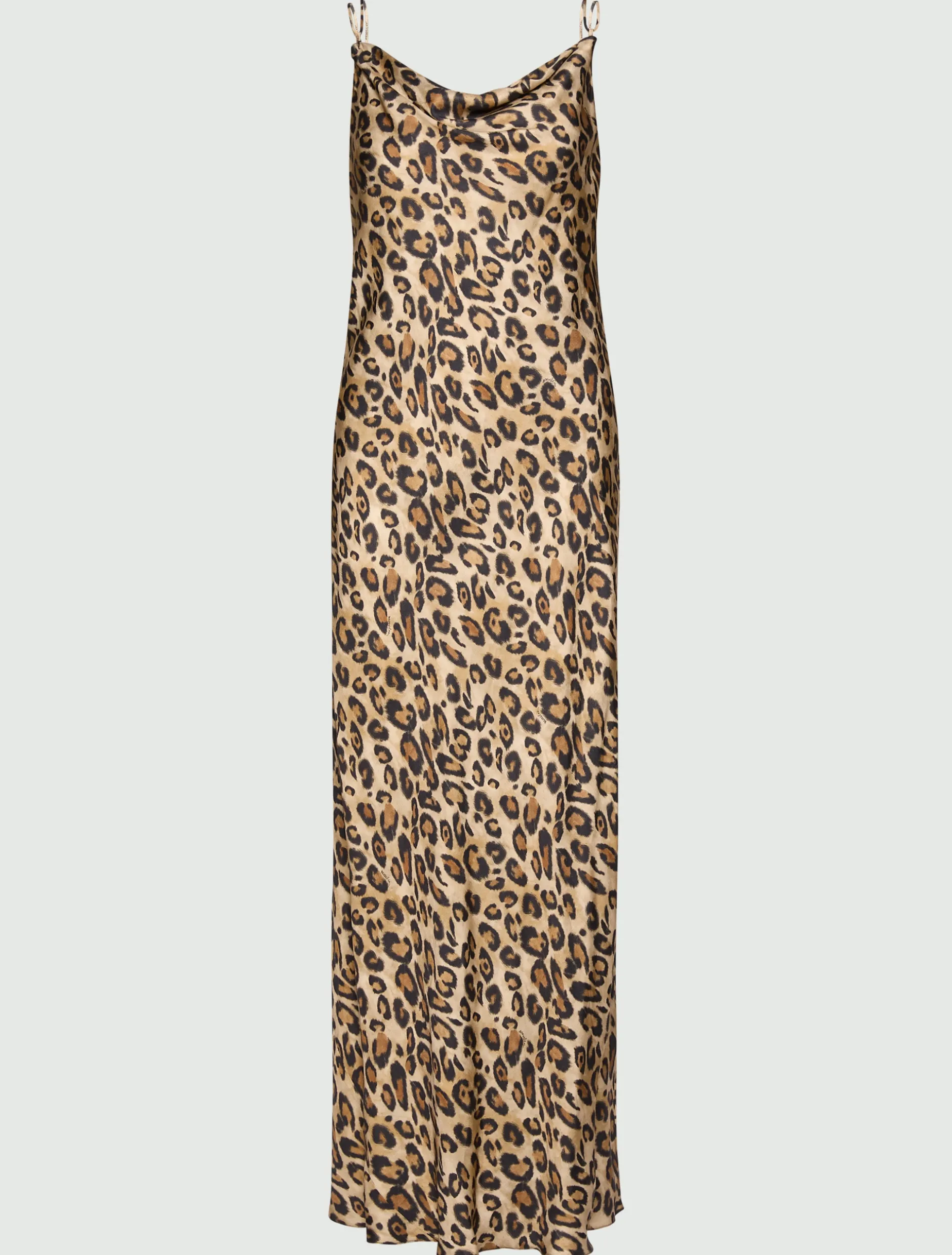 Slip dress in twill - BEIGE