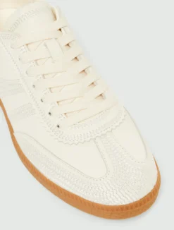 Sneaker con ricami - BIANCO