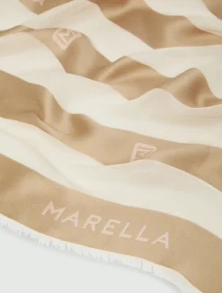 Stola con disegno jacquard - CAMMELLO