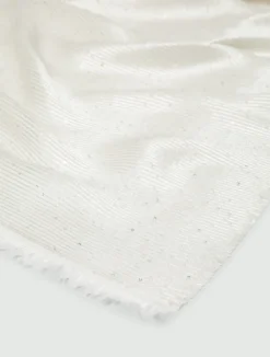 Stola con micro paillette - AVORIO