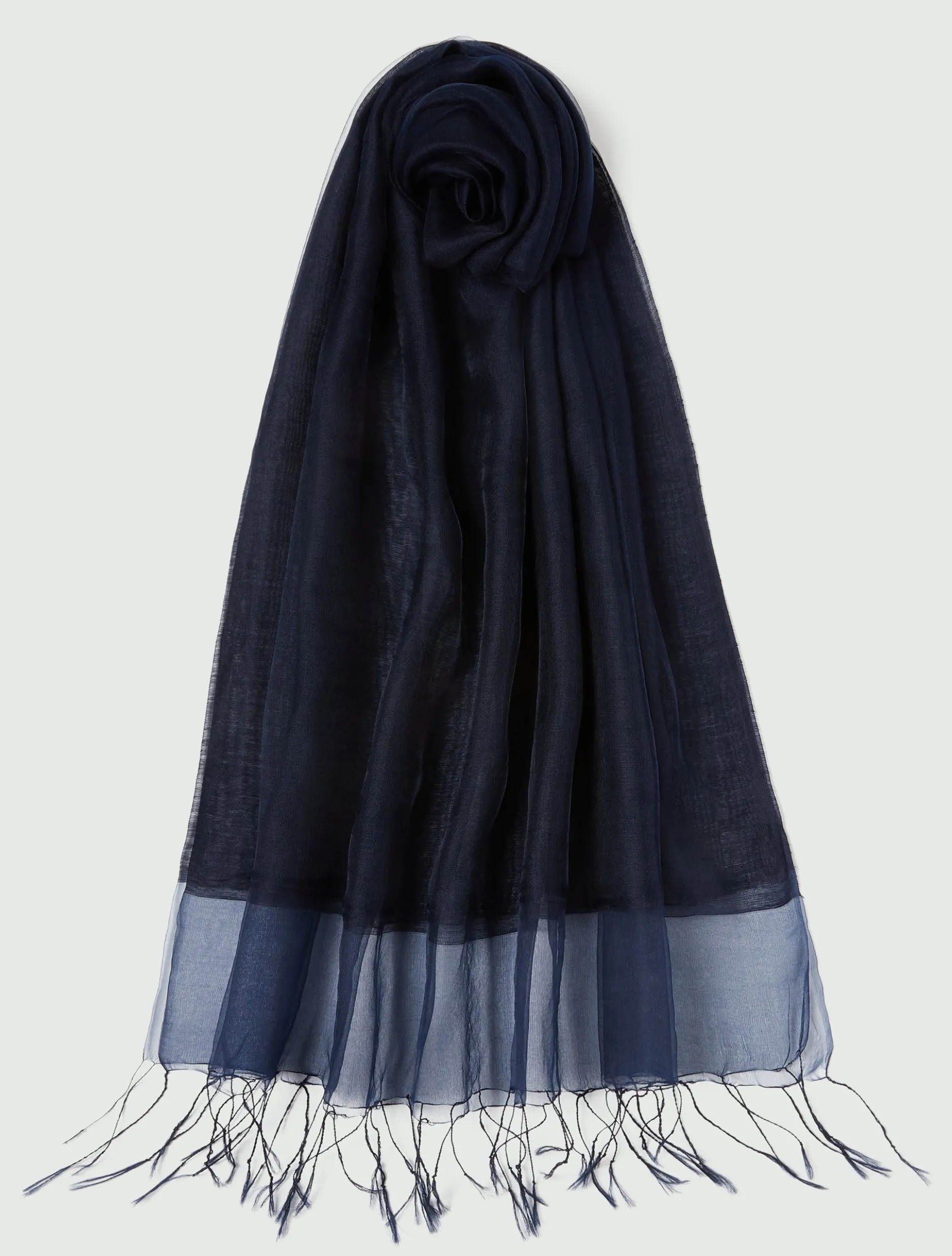 Stola in misto seta - BLU