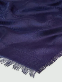 Stola jaquard - BLU