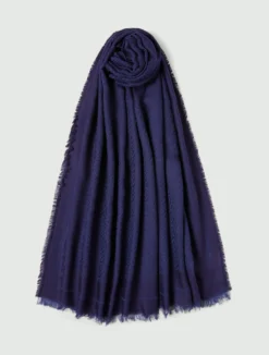 Stola jaquard - BLU