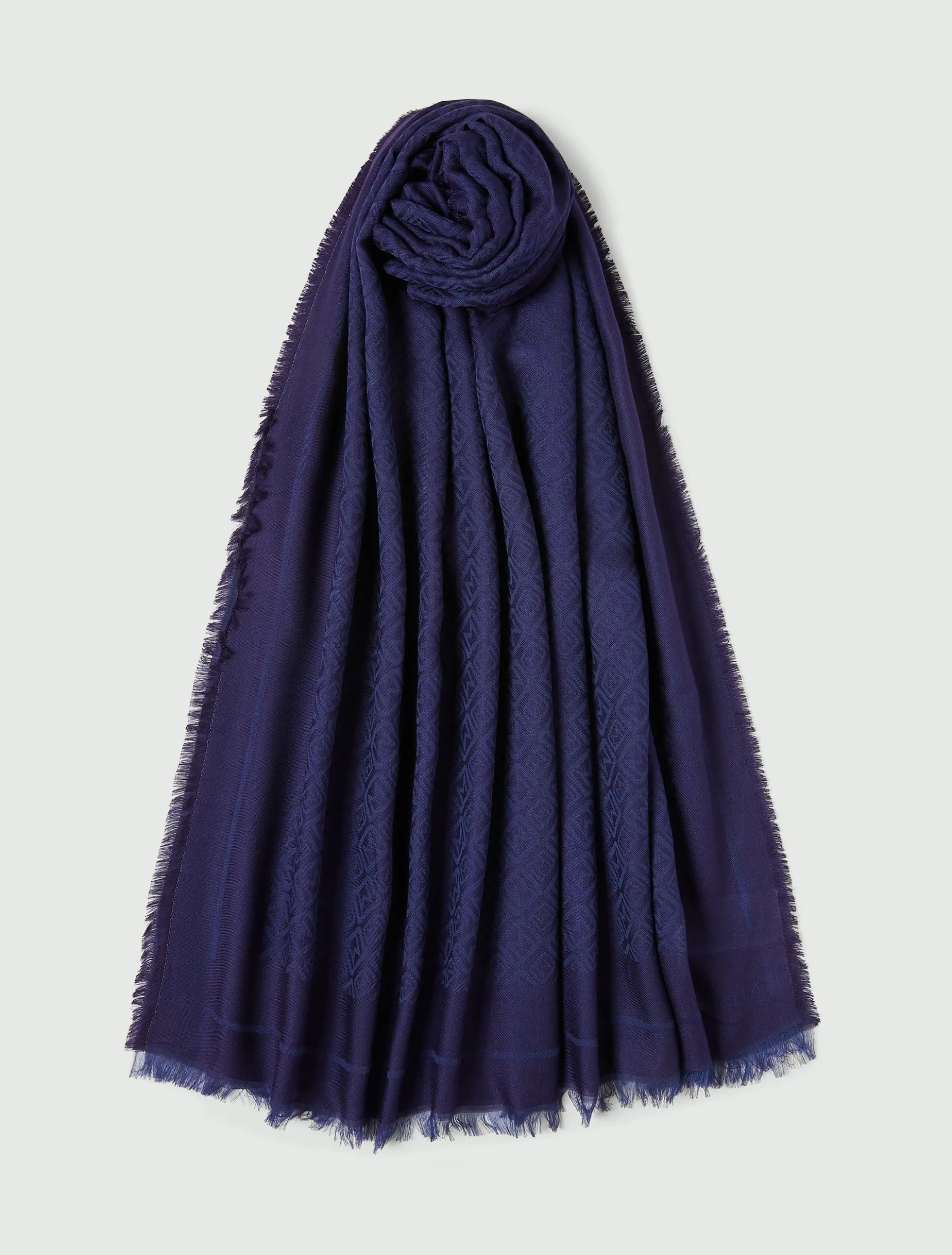Stola jaquard - BLU