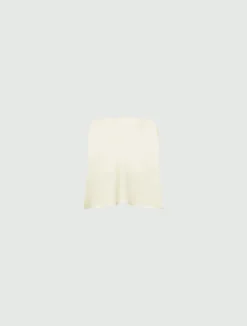 Top bustier in envers satin - BIANCO LANA