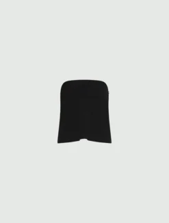 Top bustier in envers satin - NERO