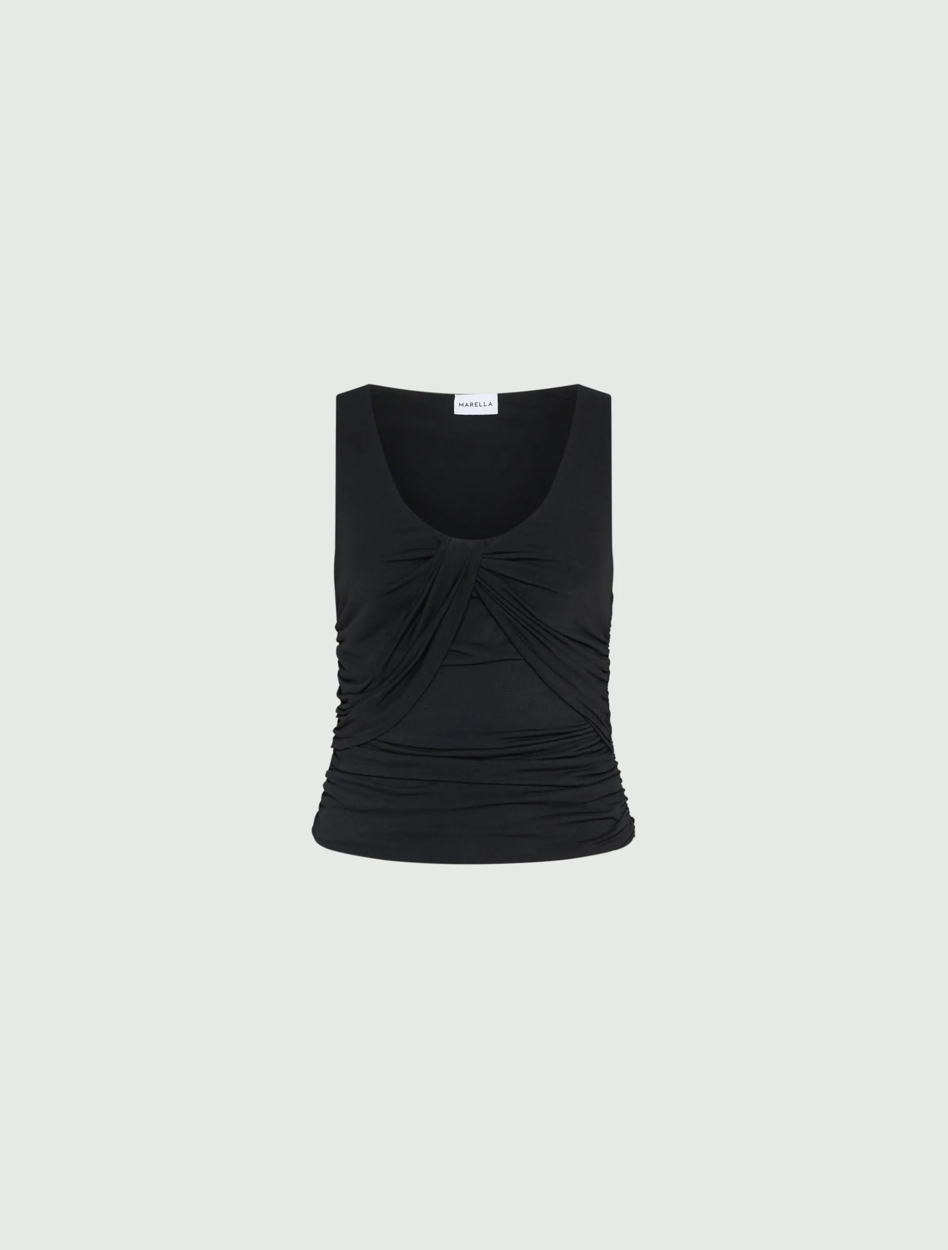 Top con incrocio - NERO