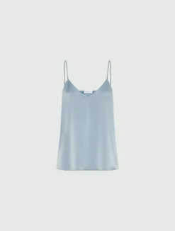 Top con spalline sottili - AZZURRO POLVERE