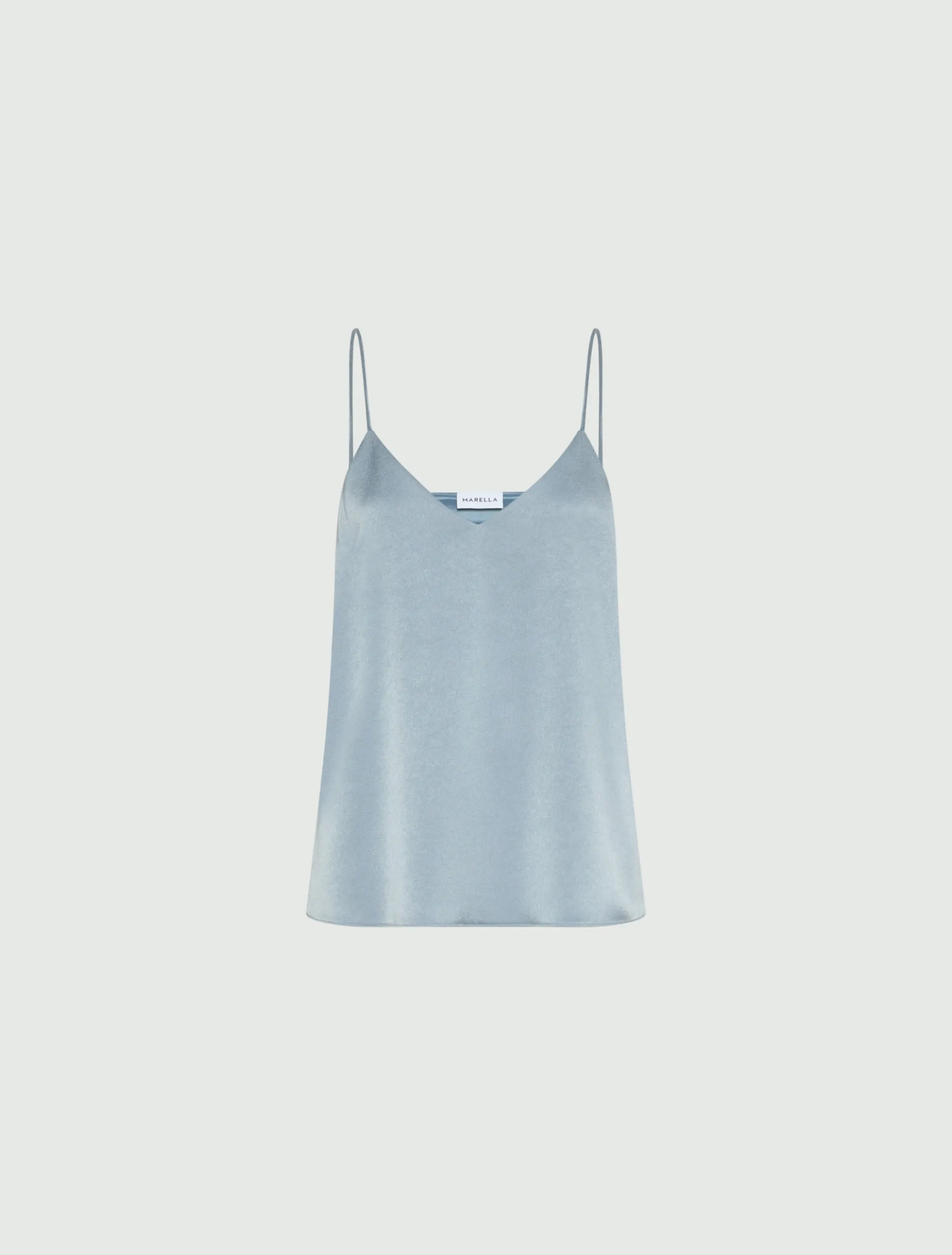 Top con spalline sottili - AZZURRO POLVERE