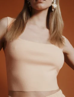 Top corto in maglia di viscosa - NUDO