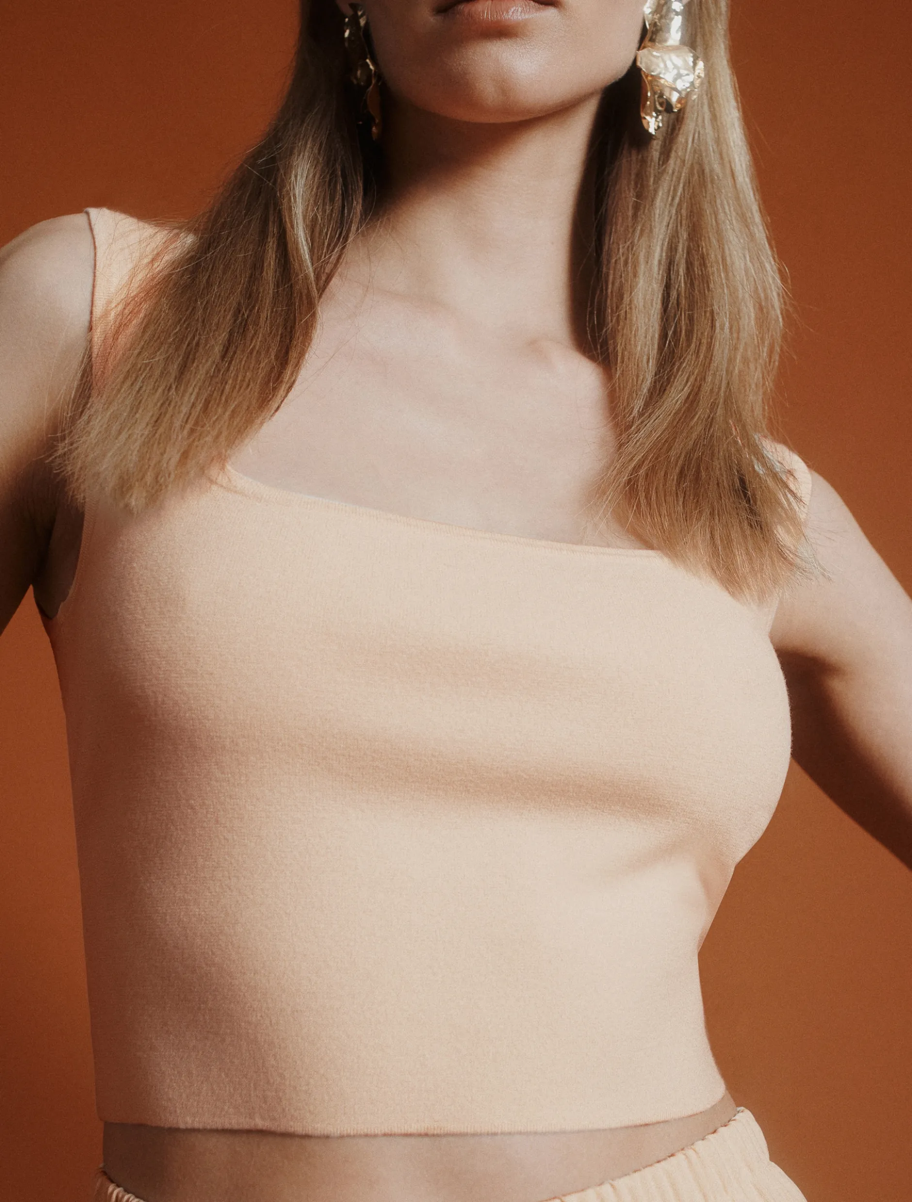 Top corto in maglia di viscosa - NUDO
