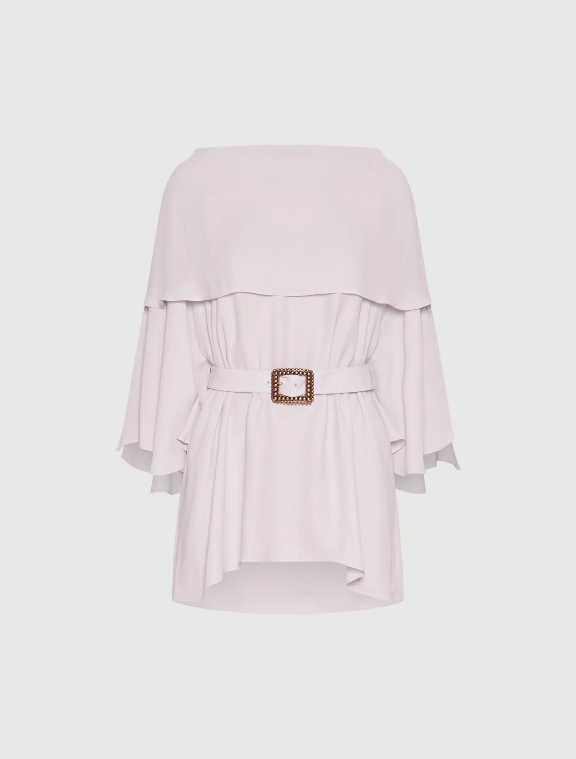 Top dritto in georgette - ROSA