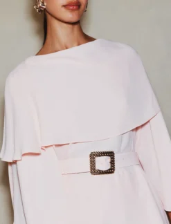 Top dritto in georgette - ROSA