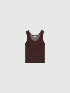 Top in viscosa lurex - BORDEAUX