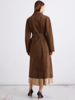 Trench in camoscio - MARRONE