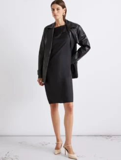 Trench in pelle - NERO