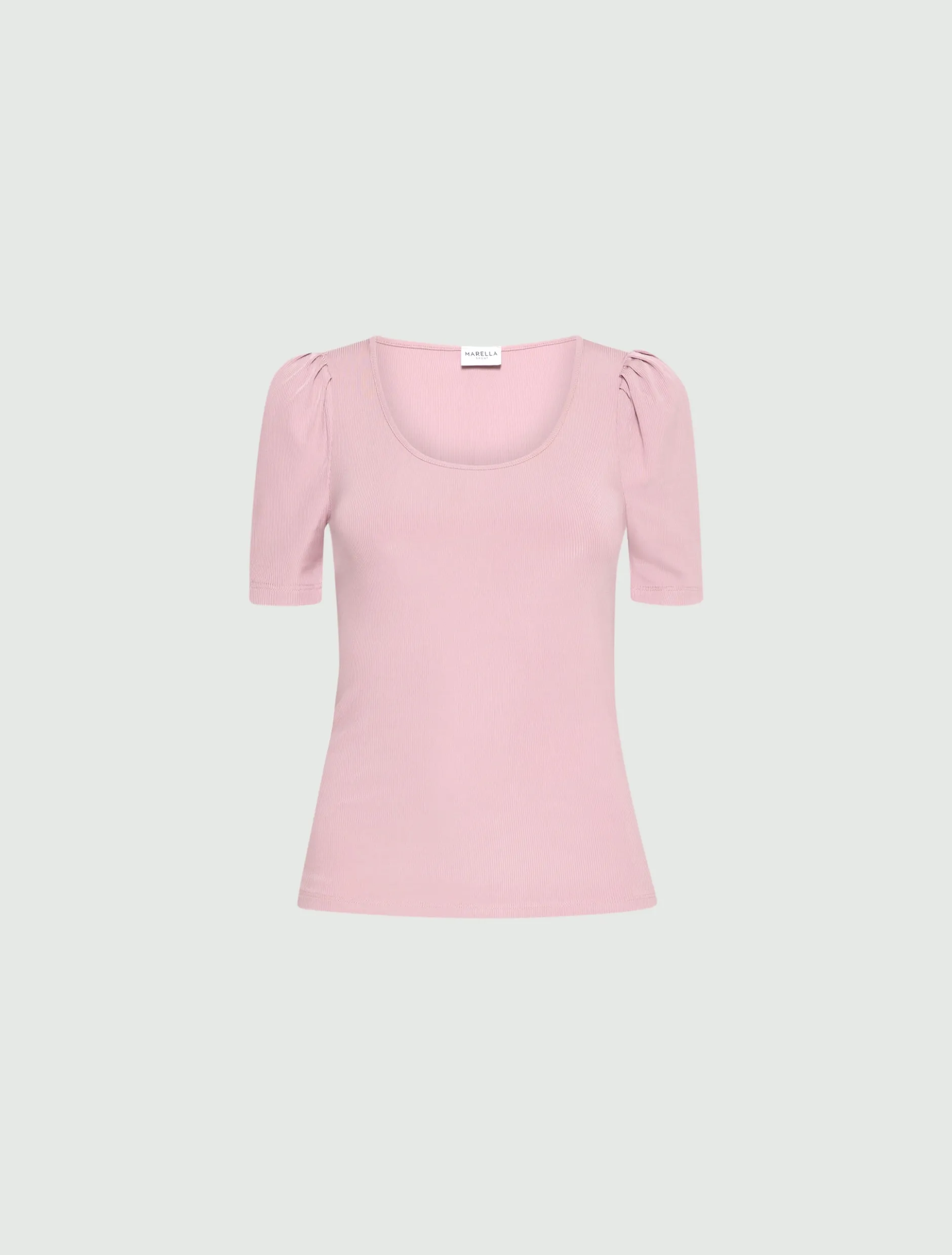T-shirt aderente in jersey - ROSA