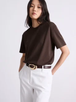 T-shirt boxy - CIOCCOLATO