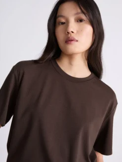 T-shirt boxy - CIOCCOLATO