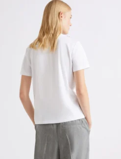 T-shirt con dettagli gioiello - BIANCO OTTICO
