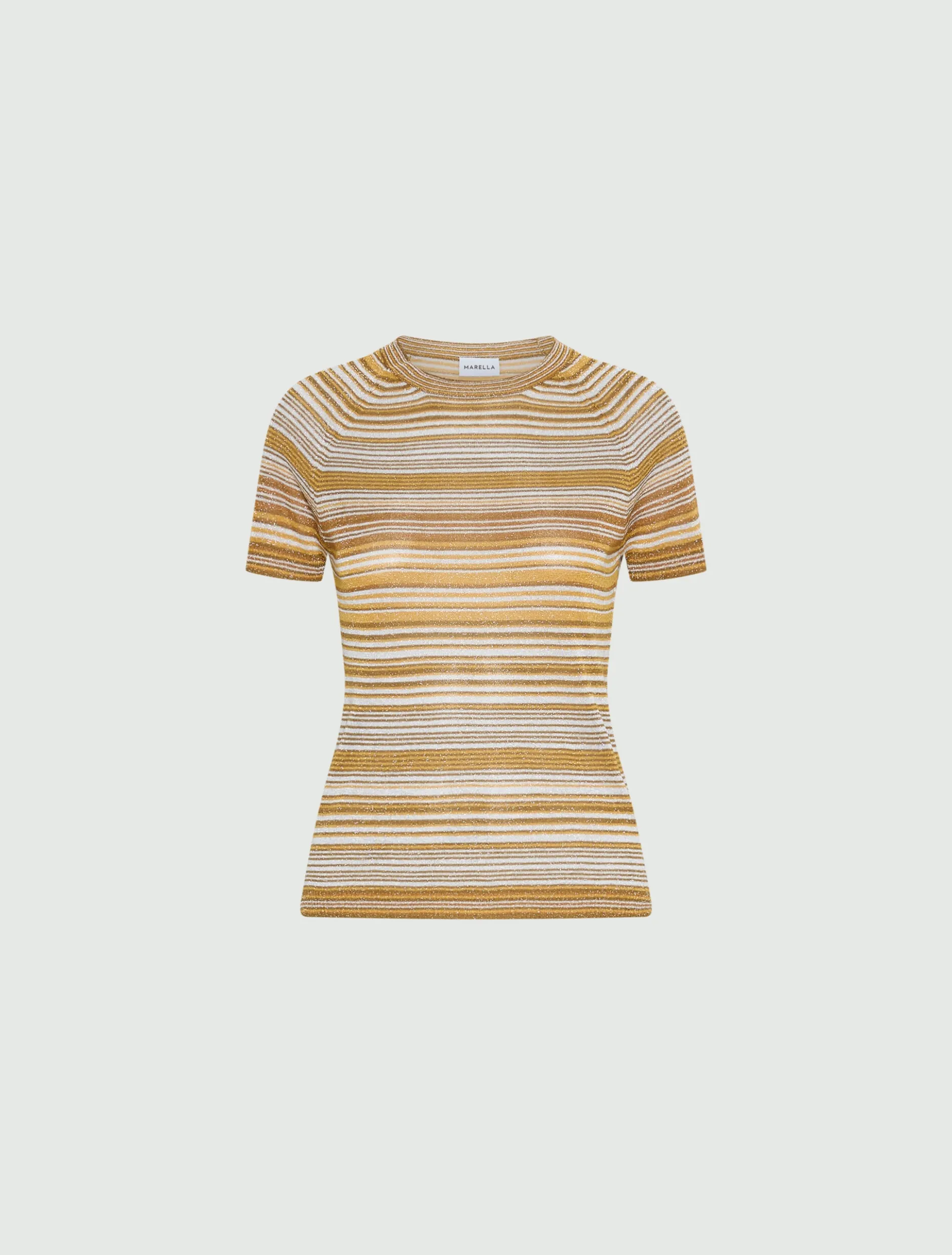 T-shirt con filo di lurex - ZAFFERANO