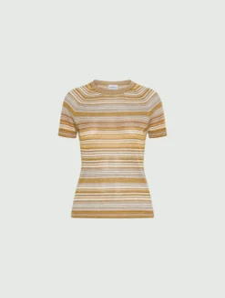 T-shirt con filo di lurex - ZAFFERANO