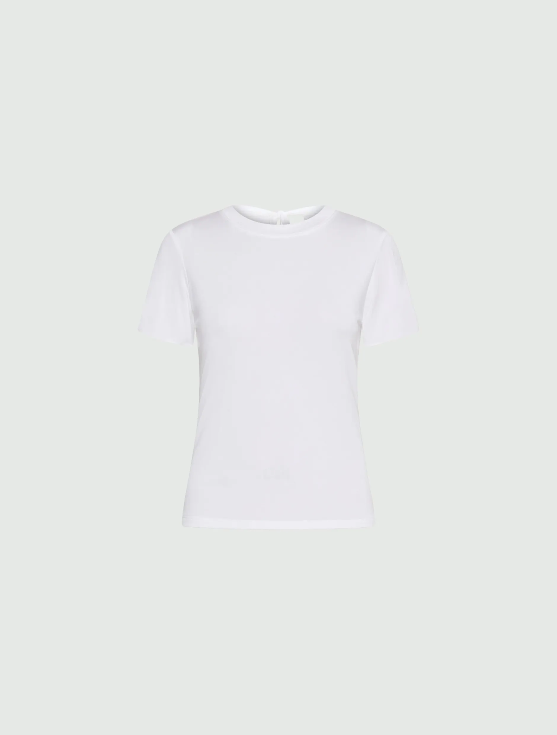 T-shirt in jersey di viscosa - BIANCO